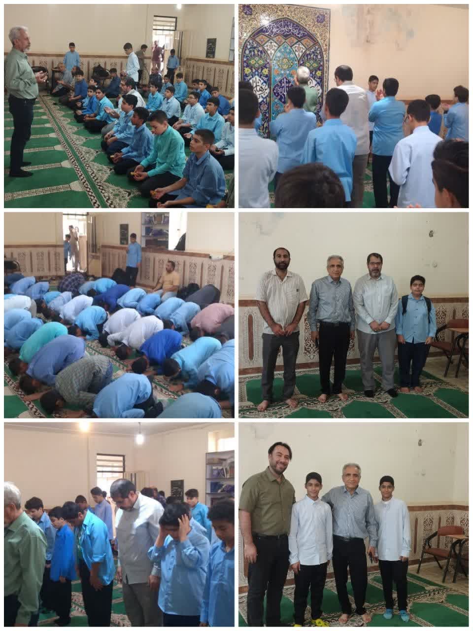 فعالیت پرورشی--نماز جماعت یکم مهرماه 1404